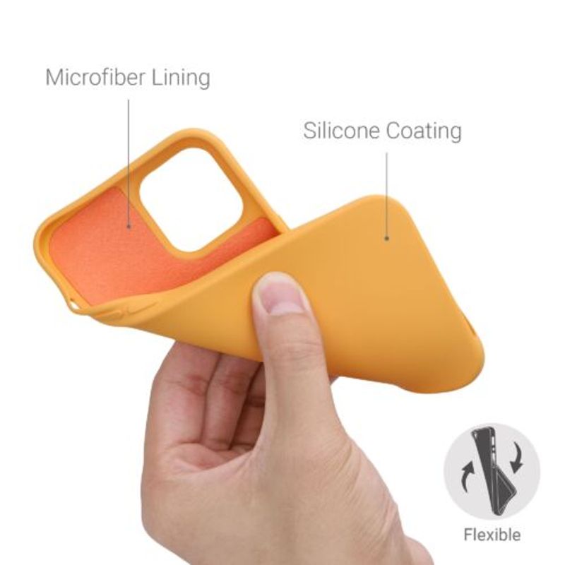 Laptop, Telefoane si Tablete - Telefoane mobile si accesorii - Accesorii Telefoane - Huse telefoane - Husa pentru iPhone 12 Pro Max, Silicon, Galben, 52714.217 - Infinity.ro