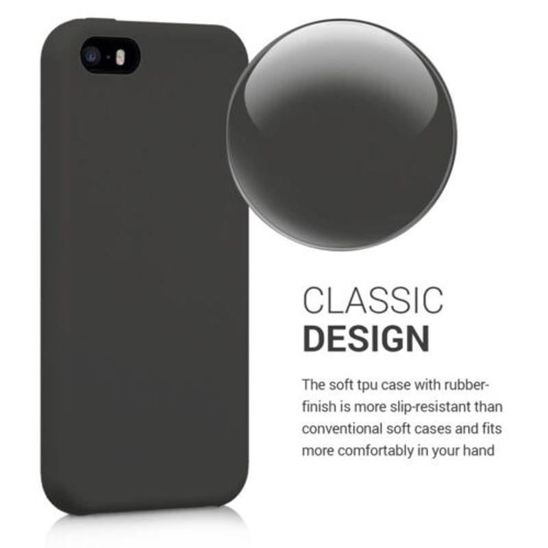 Laptop, Telefoane si Tablete - Telefoane mobile si accesorii - Accesorii Telefoane - Huse telefoane - Husa pentru Apple iPhone 5/iPhone 5s/iPhone SE, Silicon, Negru, 42766.47 - Infinity.ro