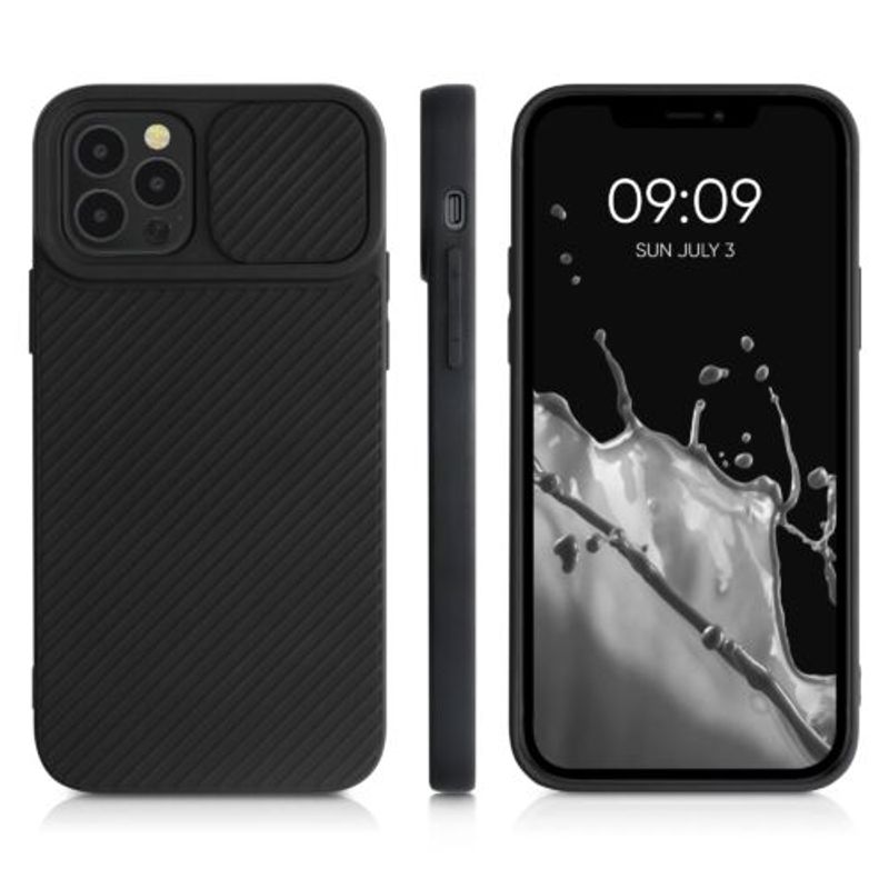 Laptop, Telefoane si Tablete - Telefoane mobile si accesorii - Accesorii Telefoane - Huse telefoane - Husa pentru iPhone 12/iPhone 12 Pro, Silicon, Negru, 55098.01 - Infinity.ro