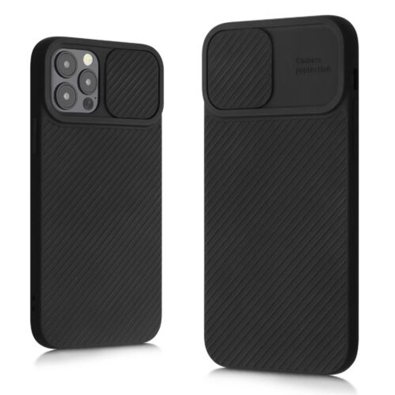 Laptop, Telefoane si Tablete - Telefoane mobile si accesorii - Accesorii Telefoane - Huse telefoane - Husa pentru iPhone 12/iPhone 12 Pro, Silicon, Negru, 55098.01 - Infinity.ro