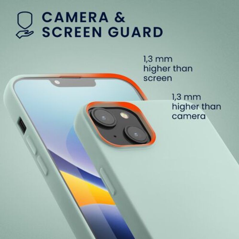 Laptop, Telefoane si Tablete - Telefoane mobile si accesorii - Accesorii Telefoane - Huse telefoane - Husa Kwmobile pentru Apple iPhone 14 Plus, Silicon, Verde, 59080.200 - Infinity.ro