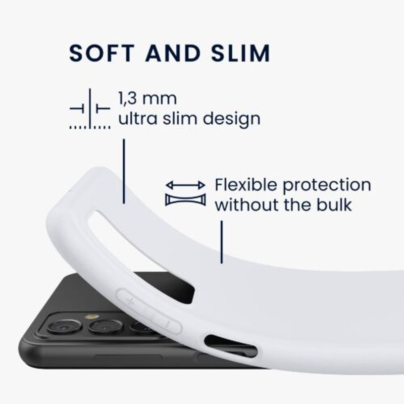 Laptop, Telefoane si Tablete - Telefoane mobile si accesorii - Accesorii Telefoane - Huse telefoane - Husa Kwmobile pentru Samsung Galaxy M23 5G, Silicon, Alb, 57802.48 - Infinity.ro