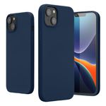 Laptop, Telefoane si Tablete - Telefoane mobile si accesorii - Accesorii Telefoane - Huse telefoane - Husa Kwmobile pentru Apple iPhone 14 Plus, Silicon, Albastru, 59080.116 - Infinity.ro