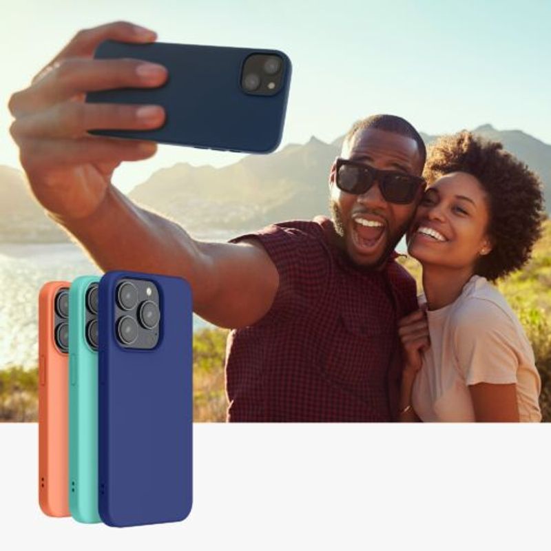 Laptop, Telefoane si Tablete - Telefoane mobile si accesorii - Accesorii Telefoane - Huse telefoane - Husa Kwmobile pentru Apple iPhone 14 Plus, Silicon, Albastru, 59080.116 - Infinity.ro