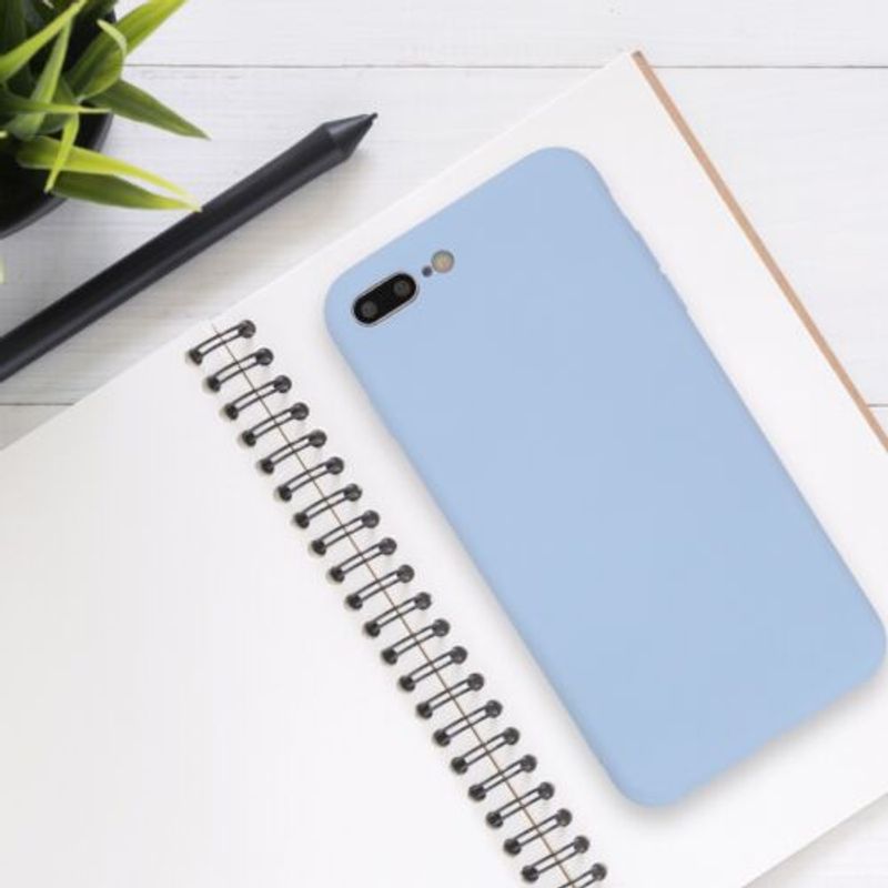 Laptop, Telefoane si Tablete - Telefoane mobile si accesorii - Accesorii Telefoane - Huse telefoane - Husa pentru Apple iPhone 8 Plus/iPhone 7 Plus, Silicon, Albastru, 49981.58 - Infinity.ro