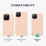 Laptop, Telefoane si Tablete - Telefoane mobile si accesorii - Accesorii Telefoane - Huse telefoane - Husa Kwmobile pentru Apple iPhone 14, Silicon, Crem, 59079.225 - Infinity.ro