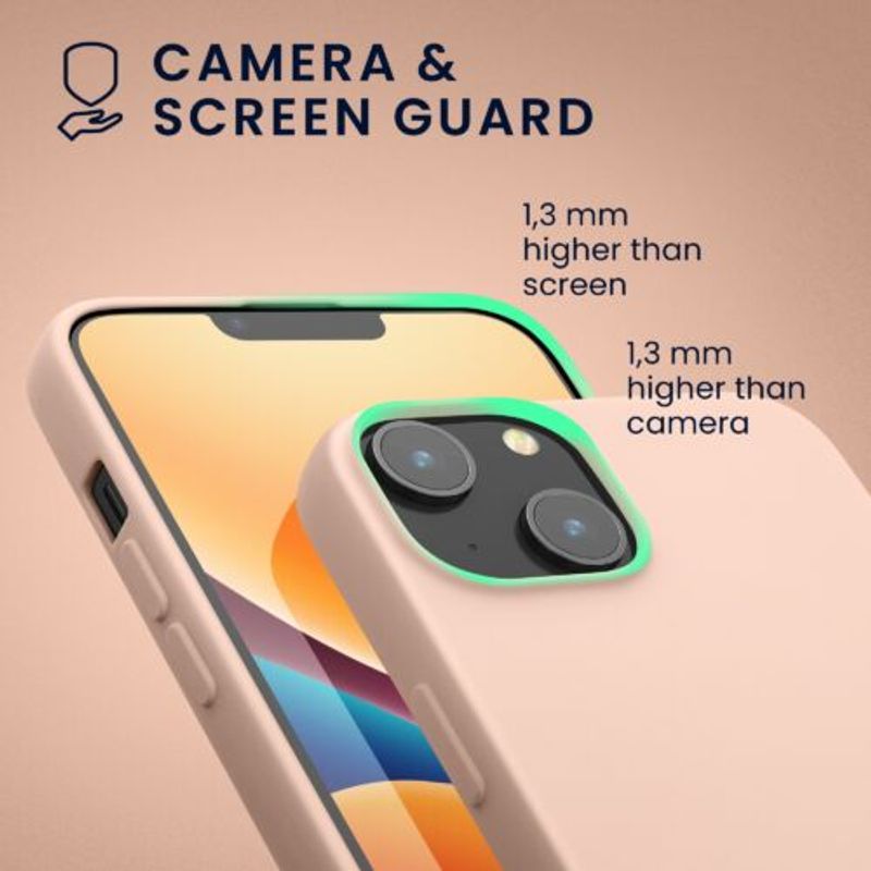 Laptop, Telefoane si Tablete - Telefoane mobile si accesorii - Accesorii Telefoane - Huse telefoane - Husa Kwmobile pentru Apple iPhone 14, Silicon, Crem, 59079.225 - Infinity.ro