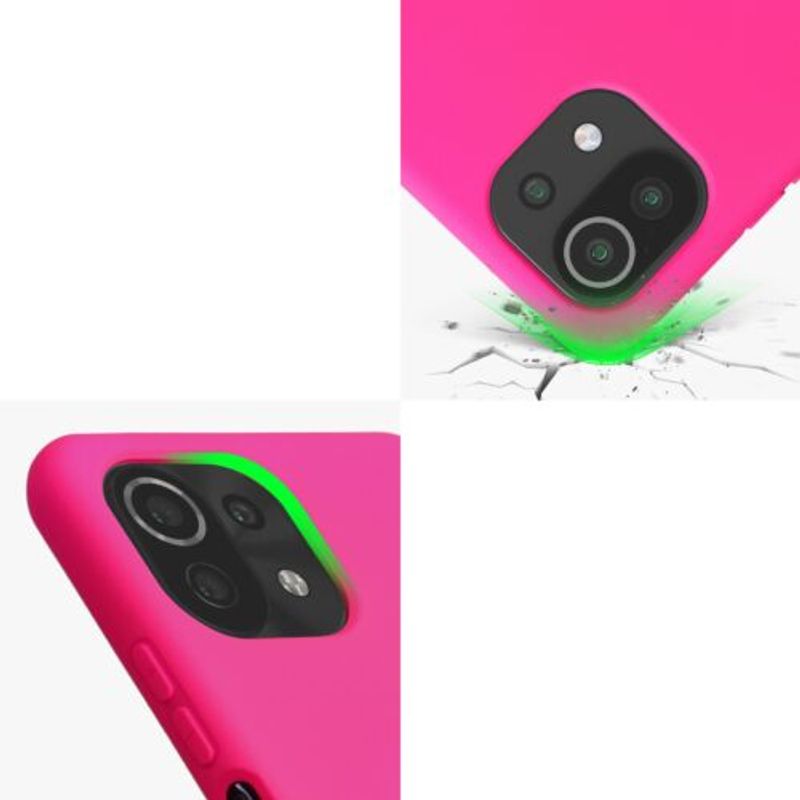 Laptop, Telefoane si Tablete - Telefoane mobile si accesorii - Accesorii Telefoane - Huse telefoane - Husa Kwmobile pentru Xiaomi Mi 11 Lite 5G/11 Lite 5G NE, Silicon, Roz, 56047.77 - Infinity.ro