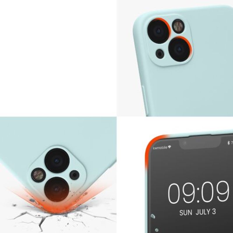 Laptop, Telefoane si Tablete - Telefoane mobile si accesorii - Accesorii Telefoane - Huse telefoane - Husa Kwmobile pentru Apple iPhone 13, Silicon, Verde, 58954.200 - Infinity.ro