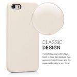 Laptop, Telefoane si Tablete - Telefoane mobile si accesorii - Accesorii Telefoane - Huse telefoane - Husa pentru Apple iPhone 5/iPhone 5s/iPhone SE, Silicon, Crem, 42766.16 - Infinity.ro