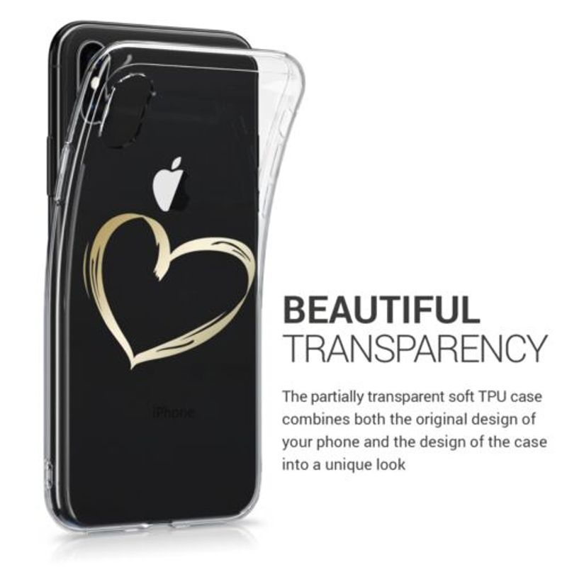 Laptop, Telefoane si Tablete - Telefoane mobile si accesorii - Accesorii Telefoane - Huse telefoane - Husa pentru Apple iPhone X/iPhone XS, Silicon, Gold, 42505.17 - Infinity.ro