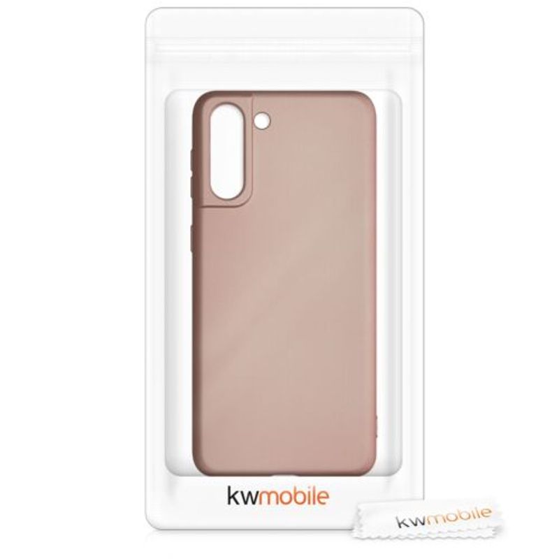 Laptop, Telefoane si Tablete - Telefoane mobile si accesorii - Accesorii Telefoane - Huse telefoane - Husa pentru Samsung Galaxy S21 Plus, Silicon, Rose Gold, 54067.31 - Infinity.ro