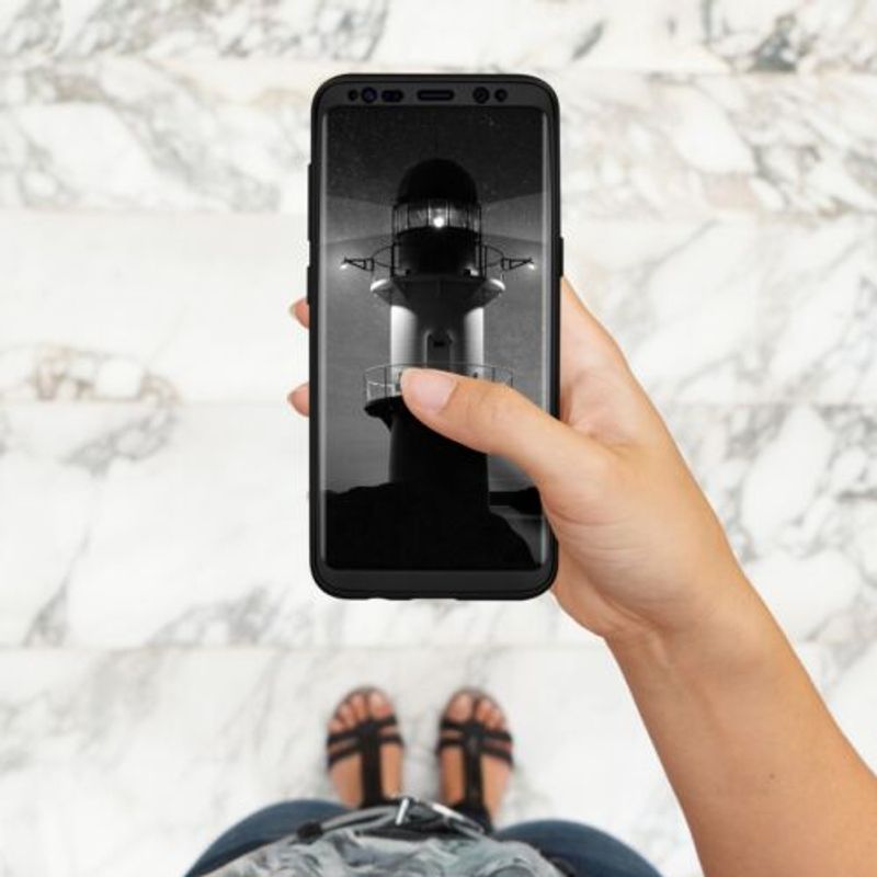 Laptop, Telefoane si Tablete - Telefoane mobile si accesorii - Accesorii Telefoane - Huse telefoane - Husa pentru Samsung Galaxy S8, Silicon, Negru, 41805.68 - Infinity.ro