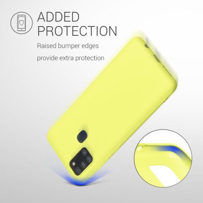 Laptop, Telefoane si Tablete - Telefoane mobile si accesorii - Accesorii Telefoane - Huse telefoane - Husa pentru Samsung Galaxy A21s, Silicon, Galben, 52494.195 - Infinity.ro