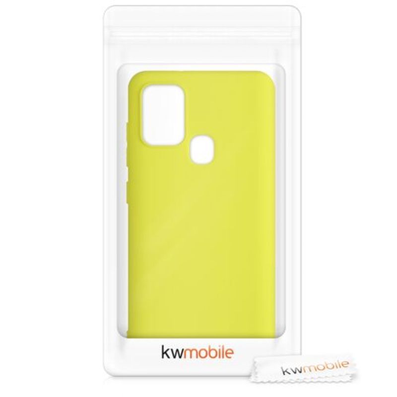 Laptop, Telefoane si Tablete - Telefoane mobile si accesorii - Accesorii Telefoane - Huse telefoane - Husa pentru Samsung Galaxy A21s, Silicon, Galben, 52494.195 - Infinity.ro