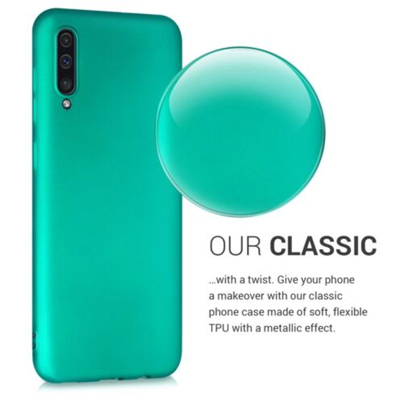 Laptop, Telefoane si Tablete - Telefoane mobile si accesorii - Accesorii Telefoane - Huse telefoane - Husa pentru Samsung Galaxy A50, Silicon, Verde, 48056.128 - Infinity.ro