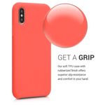 Laptop, Telefoane si Tablete - Telefoane mobile si accesorii - Accesorii Telefoane - Huse telefoane - Husa pentru Apple iPhone X/iPhone XS, Silicon, Portocaliu, 46313.69 - Infinity.ro