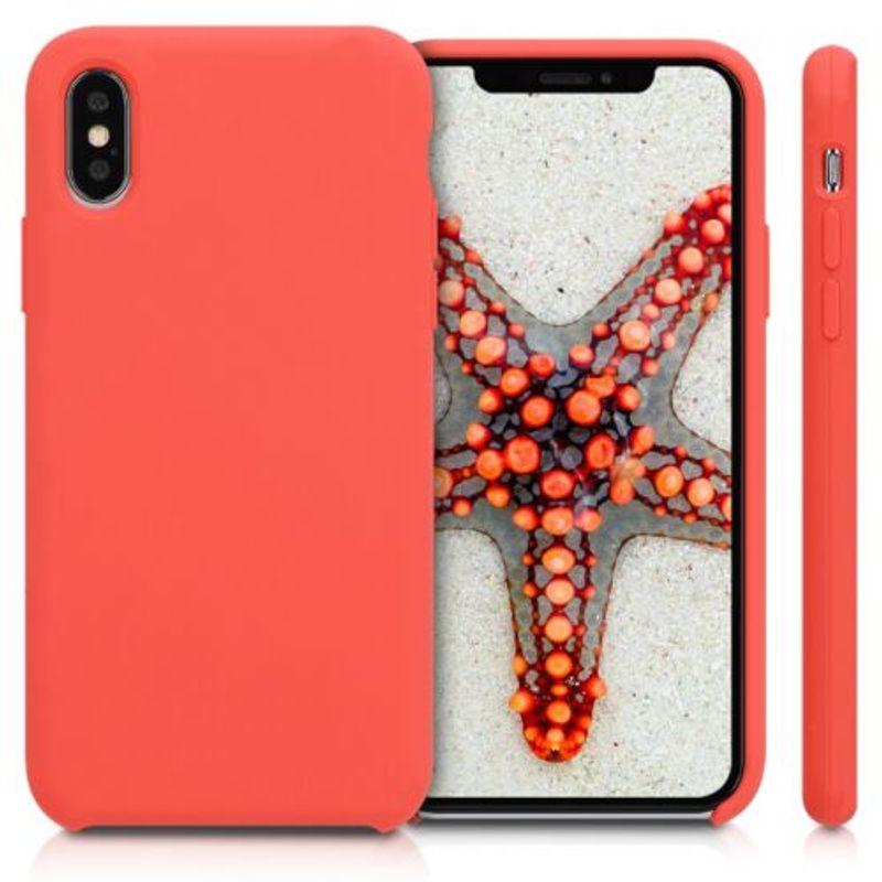 Laptop, Telefoane si Tablete - Telefoane mobile si accesorii - Accesorii Telefoane - Huse telefoane - Husa pentru Apple iPhone X/iPhone XS, Silicon, Portocaliu, 46313.69 - Infinity.ro