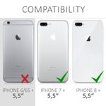 Laptop, Telefoane si Tablete - Telefoane mobile si accesorii - Accesorii Telefoane - Huse telefoane - Husa pentru Apple iPhone 8 Plus/iPhone 7 Plus, Silicon, Rose Gold, 39499.89 - Infinity.ro