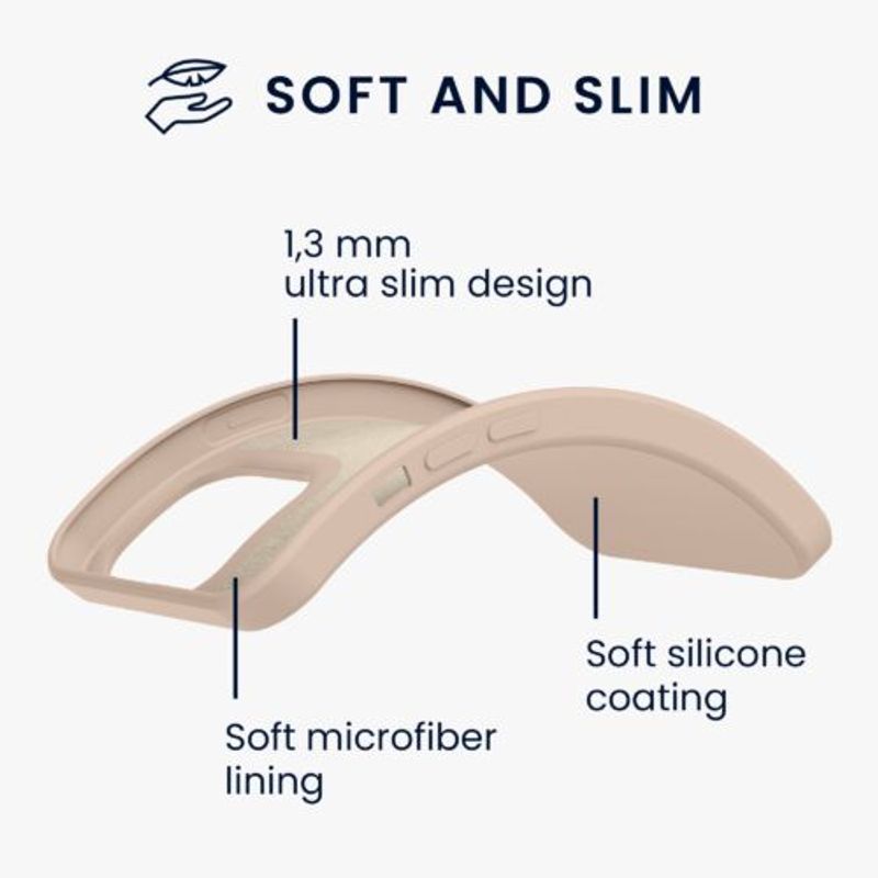 Laptop, Telefoane si Tablete - Telefoane mobile si accesorii - Accesorii Telefoane - Huse telefoane - Husa pentru iPhone 13 Pro, Silicon, Crem, 55962.154 - Infinity.ro