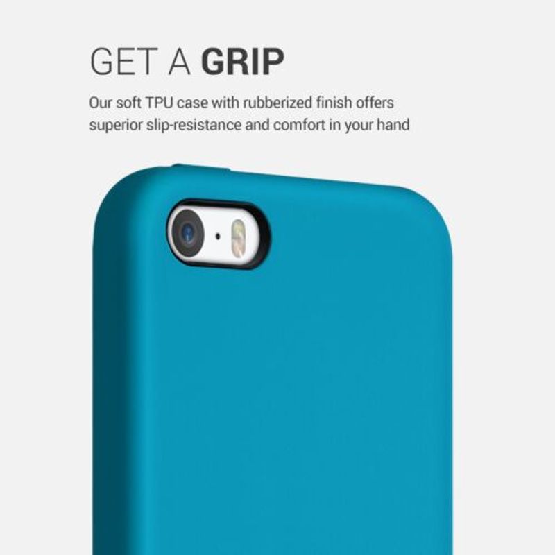 Laptop, Telefoane si Tablete - Telefoane mobile si accesorii - Accesorii Telefoane - Huse telefoane - Husa pentru iPhone 5/iPhone 5s/iPhone SE, Silicon, Albastru, 42766.224 - Infinity.ro