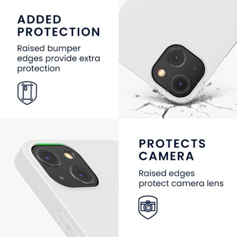 Laptop, Telefoane si Tablete - Telefoane mobile si accesorii - Accesorii Telefoane - Huse telefoane - Husa pentru iPhone 13, Silicon, Alb, 55944.48 - Infinity.ro