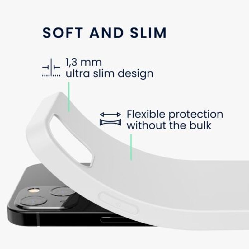 Laptop, Telefoane si Tablete - Telefoane mobile si accesorii - Accesorii Telefoane - Huse telefoane - Husa pentru iPhone 13, Silicon, Alb, 55944.48 - Infinity.ro