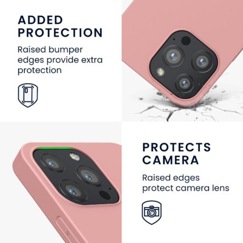 Laptop, Telefoane si Tablete - Telefoane mobile si accesorii - Accesorii Telefoane - Huse telefoane - Husa pentru iPhone 13 Pro, Silicon, Roz, 55958.193 - Infinity.ro