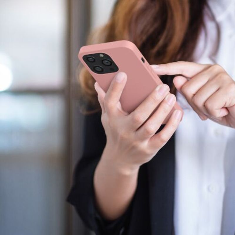 Laptop, Telefoane si Tablete - Telefoane mobile si accesorii - Accesorii Telefoane - Huse telefoane - Husa pentru iPhone 13 Pro, Silicon, Roz, 55958.193 - Infinity.ro