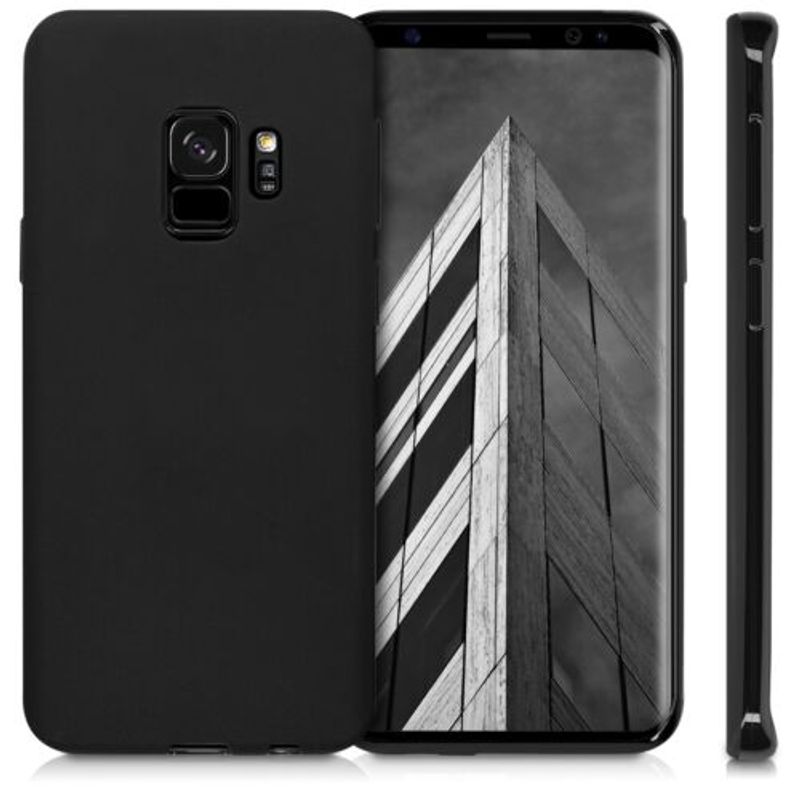 Laptop, Telefoane si Tablete - Telefoane mobile si accesorii - Accesorii Telefoane - Huse telefoane - Husa pentru Samsung Galaxy S9, Silicon, Negru, 44089.47 - Infinity.ro