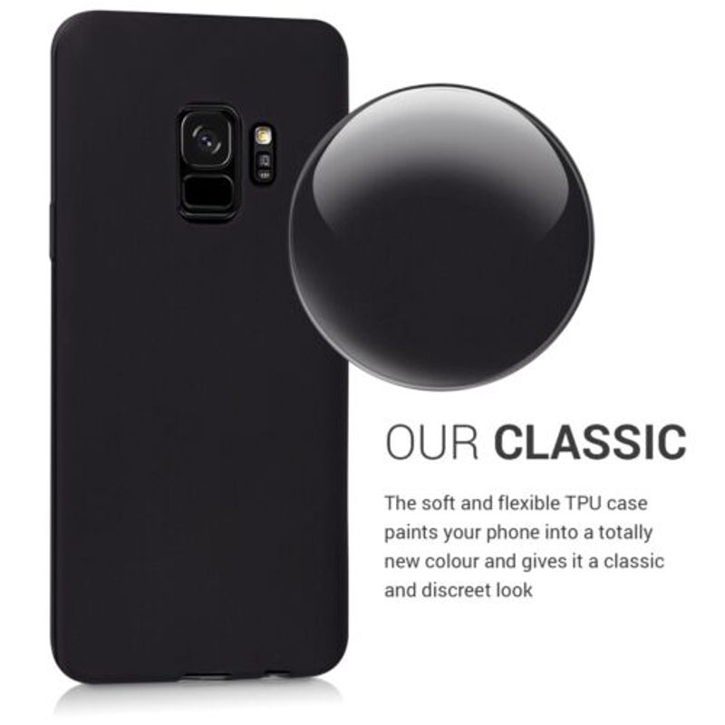Laptop, Telefoane si Tablete - Telefoane mobile si accesorii - Accesorii Telefoane - Huse telefoane - Husa pentru Samsung Galaxy S9, Silicon, Negru, 44089.47 - Infinity.ro