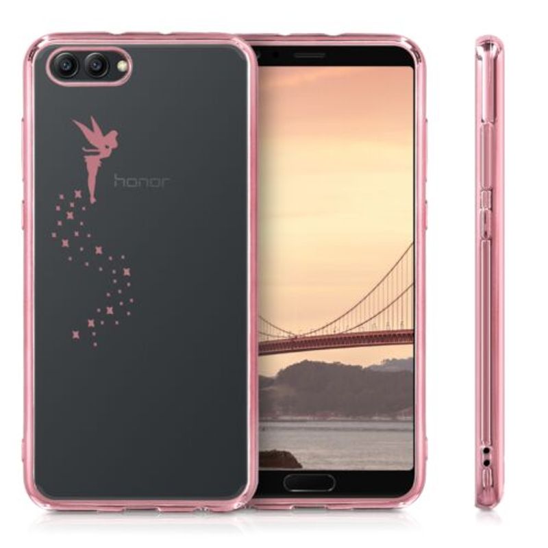 Laptop, Telefoane si Tablete - Telefoane mobile si accesorii - Accesorii Telefoane - Huse telefoane - Husa pentru Huawei Honor View 10, Silicon, Rose Gold, 44210.01 - Infinity.ro