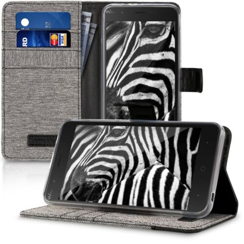 Laptop, Telefoane si Tablete - Telefoane mobile si accesorii - Accesorii Telefoane - Huse telefoane - Husa pentru Wiko Harry, Textil, Gri, 43509.22 - Infinity.ro
