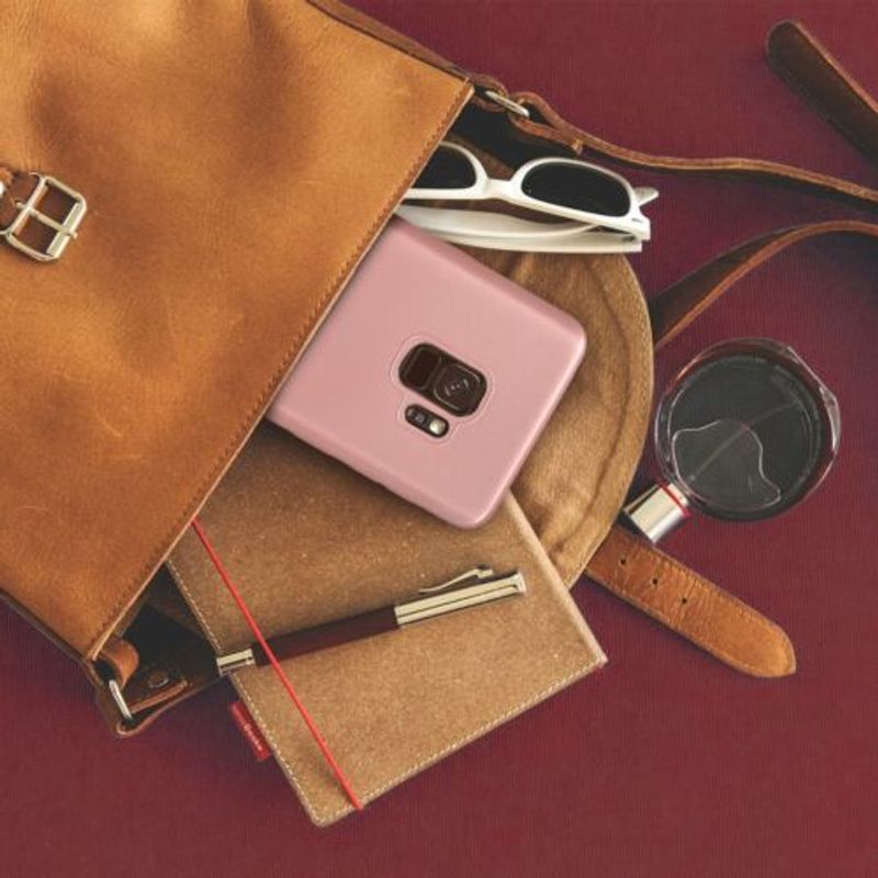 Laptop, Telefoane si Tablete - Telefoane mobile si accesorii - Accesorii Telefoane - Huse telefoane - Husa pentru Samsung Galaxy S9, Silicon, Rose Gold, 44197.31 - Infinity.ro