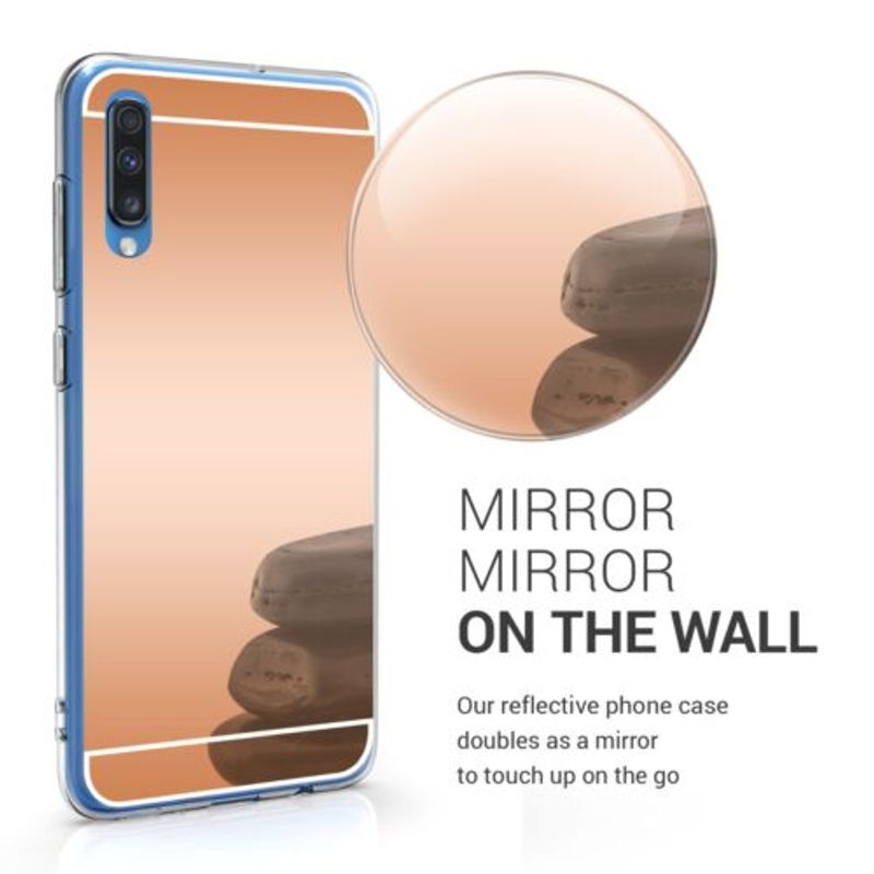 Laptop, Telefoane si Tablete - Telefoane mobile si accesorii - Accesorii Telefoane - Huse telefoane - Husa pentru Samsung Galaxy A70, Silicon, Rose Gold, 49631.41 - Infinity.ro