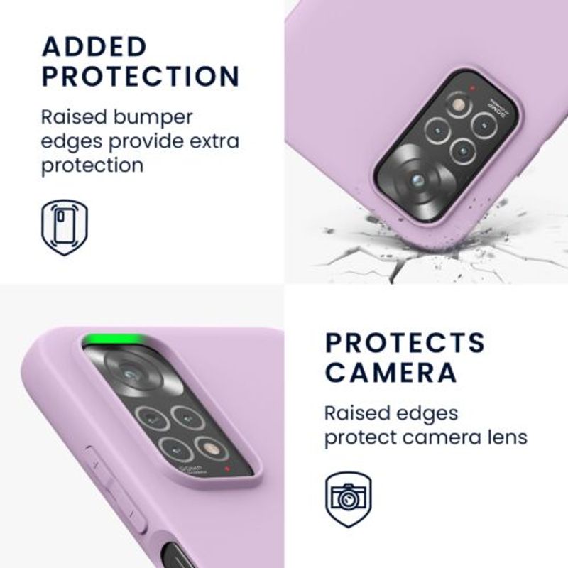 Laptop, Telefoane si Tablete - Telefoane mobile si accesorii - Accesorii Telefoane - Huse telefoane - Husa Kwmobile pentru Xiaomi Redmi Note 11/Redmi Note 11s, Silicon, Mov, 57368.140 - Infinity.ro