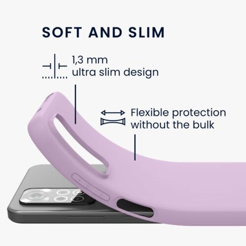 Laptop, Telefoane si Tablete - Telefoane mobile si accesorii - Accesorii Telefoane - Huse telefoane - Husa Kwmobile pentru Xiaomi Redmi Note 11/Redmi Note 11s, Silicon, Mov, 57368.140 - Infinity.ro