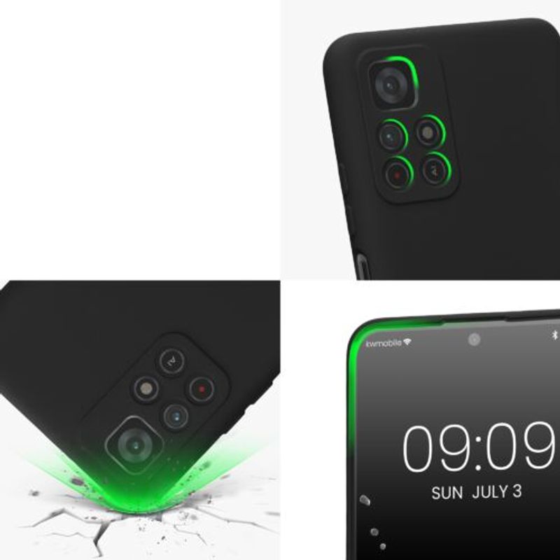 Laptop, Telefoane si Tablete - Telefoane mobile si accesorii - Accesorii Telefoane - Huse telefoane - Husa Kwmobile pentru Xiaomi Redmi Note 11S 5G/Poco M4 Pro 5G, Silicon, Negru, 57925.47 - Infinity.ro