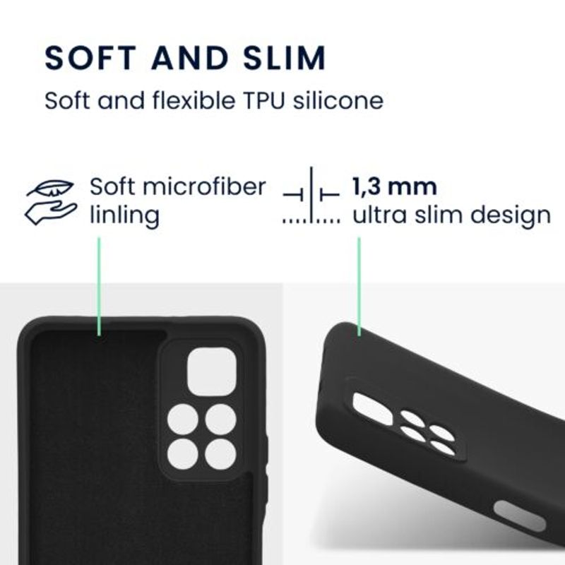 Laptop, Telefoane si Tablete - Telefoane mobile si accesorii - Accesorii Telefoane - Huse telefoane - Husa Kwmobile pentru Xiaomi Redmi Note 11S 5G/Poco M4 Pro 5G, Silicon, Negru, 57925.47 - Infinity.ro