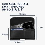 Laptop, Telefoane si Tablete - Telefoane mobile si accesorii - Accesorii Telefoane - Huse telefoane - Husa Universala pentru telefon XL, 6,8 inch, Piele ecologica, Negru, 55358.4.01, Kwmobile - Infinity.ro