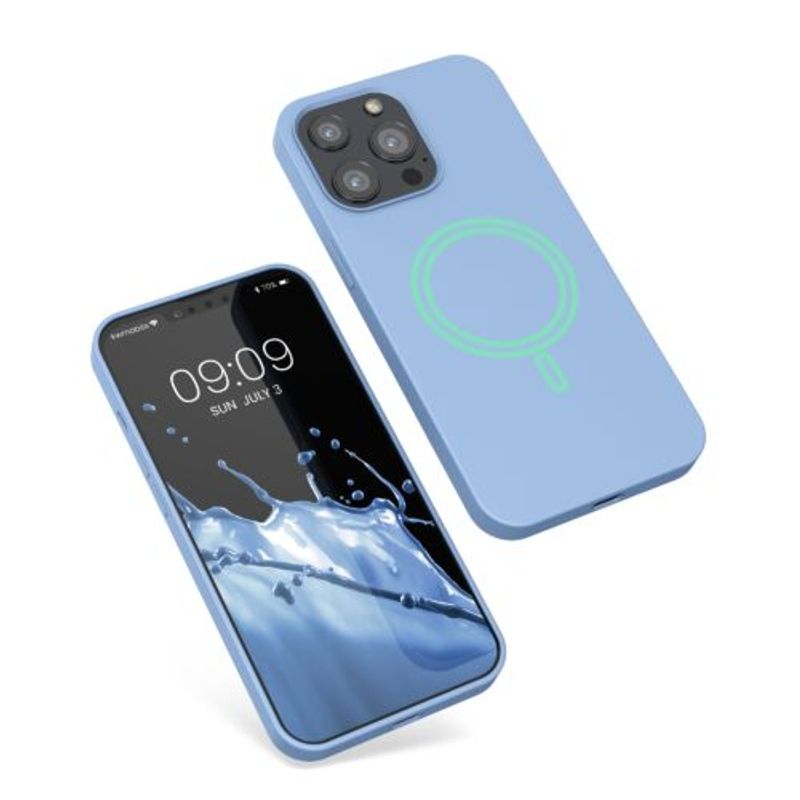 Laptop, Telefoane si Tablete - Telefoane mobile si accesorii - Accesorii Telefoane - Huse telefoane - Husa pentru Apple iPhone 13 Pro, Silicon, Albastru, 56560.58, Kwmobile - Infinity.ro