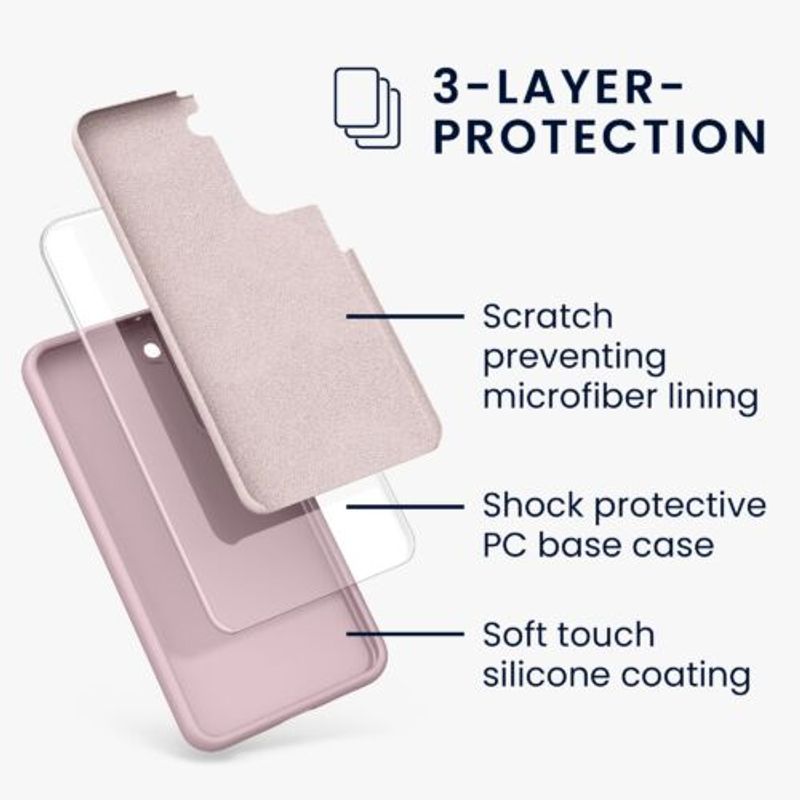 Laptop, Telefoane si Tablete - Telefoane mobile si accesorii - Accesorii Telefoane - Huse telefoane - Husa pentru Samsung Galaxy S22 Plus, Silicon, Roz, 56761.52, Kwmobile - Infinity.ro