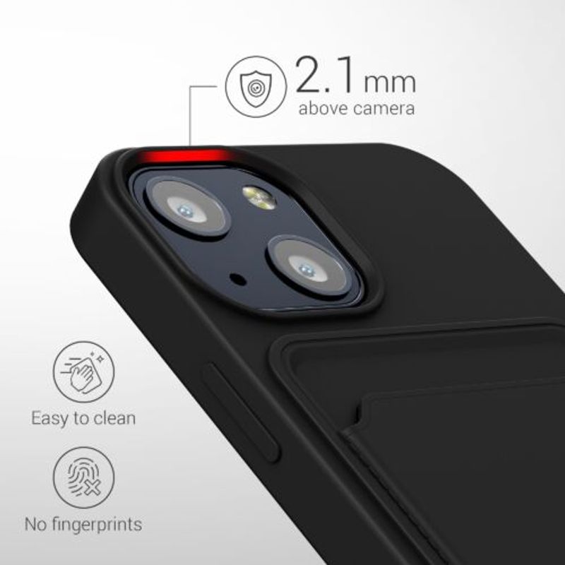 Laptop, Telefoane si Tablete - Telefoane mobile si accesorii - Accesorii Telefoane - Huse telefoane - Husa pentru iPhone 13 Mini, Silicon, Negru, 55938.01 - Infinity.ro