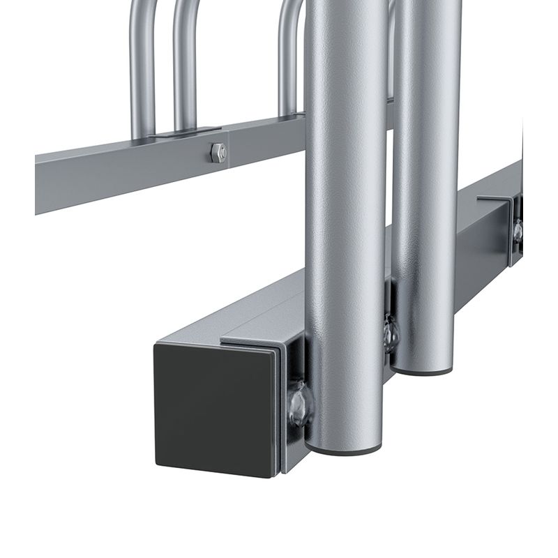 Sport si Outdoor - Ciclism - Accesorii pentru biciclete - Suporturi accesorii biciclete - Suport pentru 5 biciclete, 130 x 32 x 27 cm, argintiu - Infinity.ro