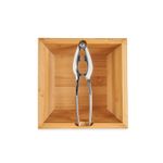 Casa si Gradina - Bucatarie si vesela - Ustensile bucatarie - Razatori si curatatoare - Spargator de nuci cu recipient din bambus, 16 cm, bambus - Infinity.ro