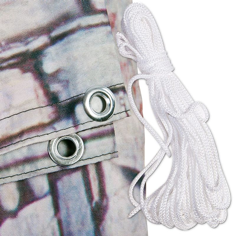 Casa si Gradina - Sanitare - Cazi si cabine de dus - Paravane si usi - Paravan protectie balcon/gard, model piatra, 5 m, gri - Infinity.ro