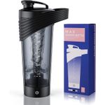 Casa si Gradina - Bucatarie si vesela - Accesorii bar - Shakere - Shaker Electric Portabil pentru Proteine, Mixer Suplimente Alimentare, pentru Fitness, 800 ml, Reincarcare USB, Negru - Infinity.ro