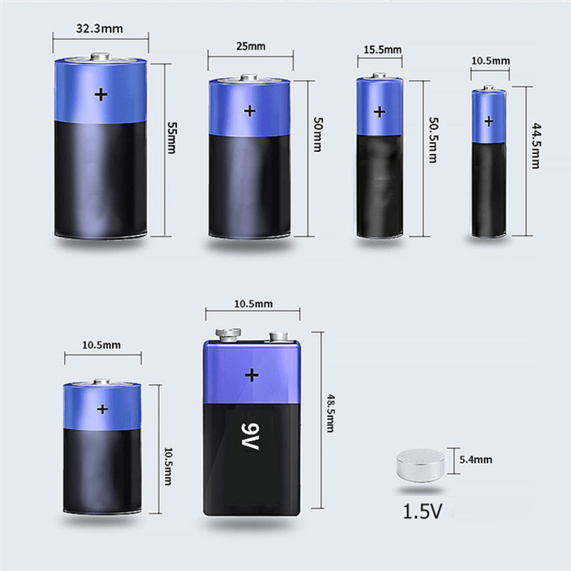 Casa si Gradina - Electrice - Accesorii electrice - Aparate de masura si control - Tester Baterii Universal, Digital, pentru Baterii tip C D N AA AAA 9V 1.5V, Portabil, Usor de Folosit, Negru - Infinity.ro