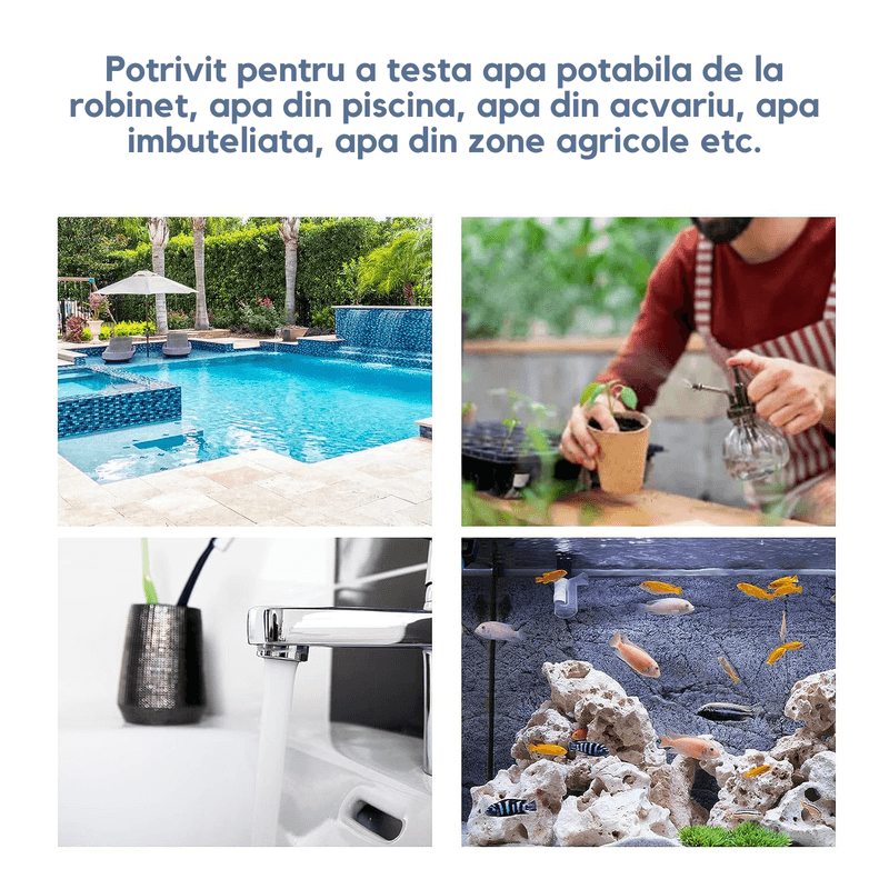 Casa si Gradina - Electrice - Accesorii electrice - Aparate de masura si control - Tester Calitate Apa TDS-7, Inalta Precizie, Masoara Puritatea Apei Potabile, de la Robinet, Piscine, Spa, Acvarii, Negru - Infinity.ro