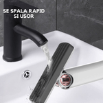 Market - Curatenie si intretinere casa - Produse menaj - Mopuri - Mini Mop pentru Curatarea Suprafetelor si a Geamurilor, Sistem de Storcere a Buretelui, pentru Casa, Birou, 29 cm, Alb - Infinity.ro